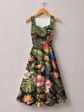 'Kasuku' Cotton Corset Dress