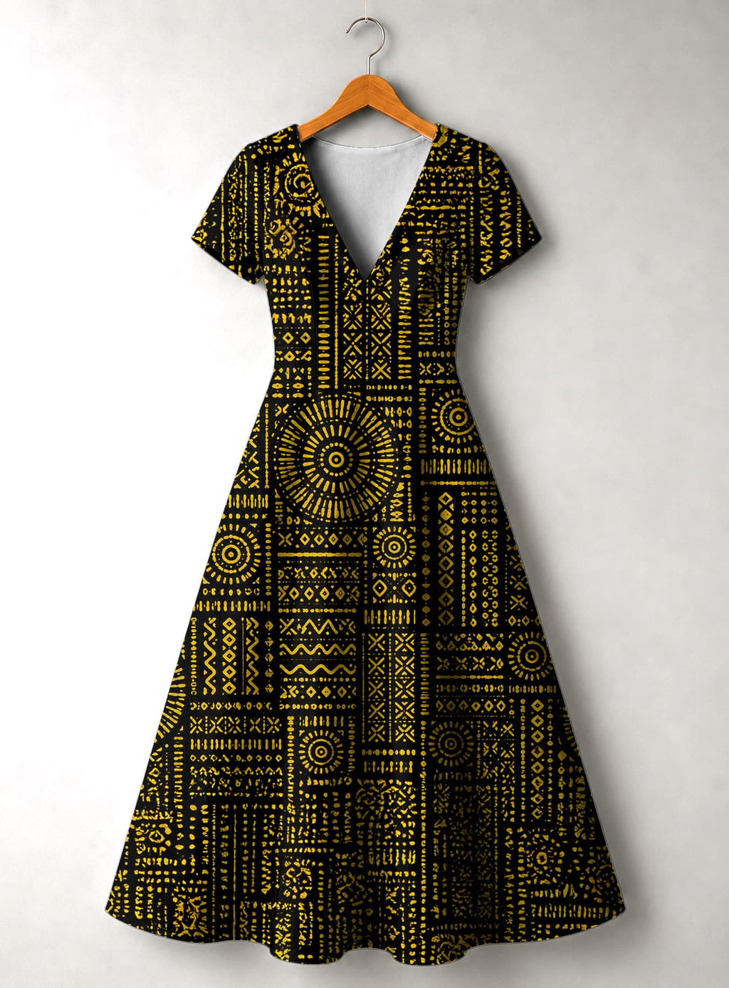 'Lamu' Short Sleeve Maxi Dress