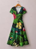 'Kitropiki' Short Sleeve Maxi Dress