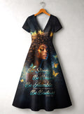 'Badass' Short Sleeve Maxi Dress