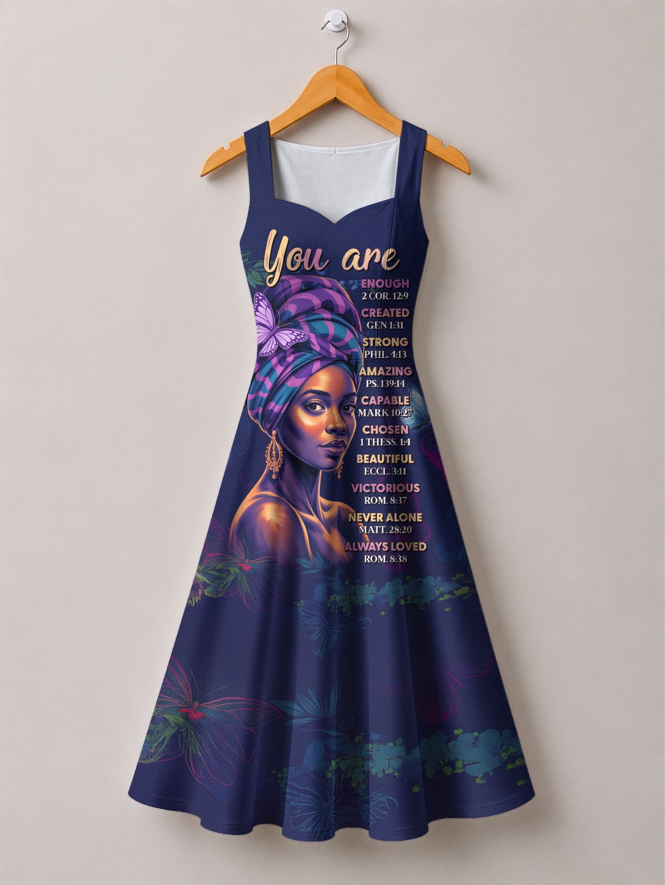 Blue Orchid Cotton Corset Dress