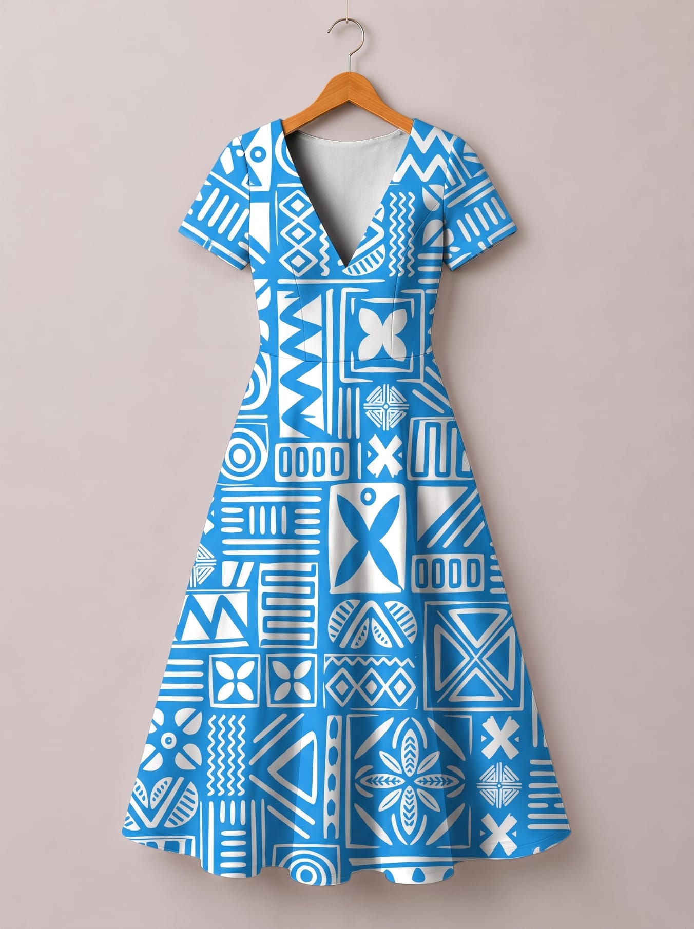 'Anga' Short Sleeve Maxi Dress
