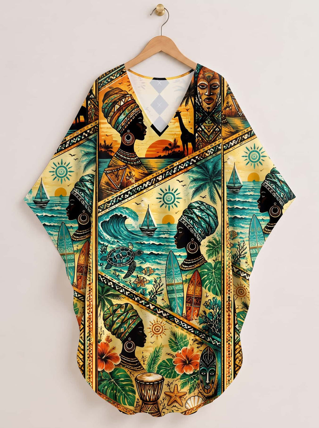 'Safari' Kaftan Dress