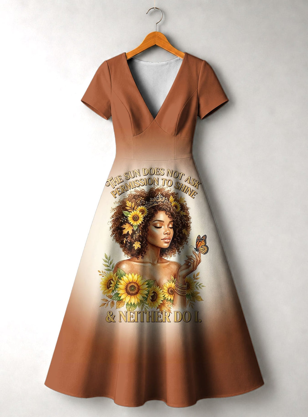 'Shine Unbound' Short Sleeve Maxi Dress