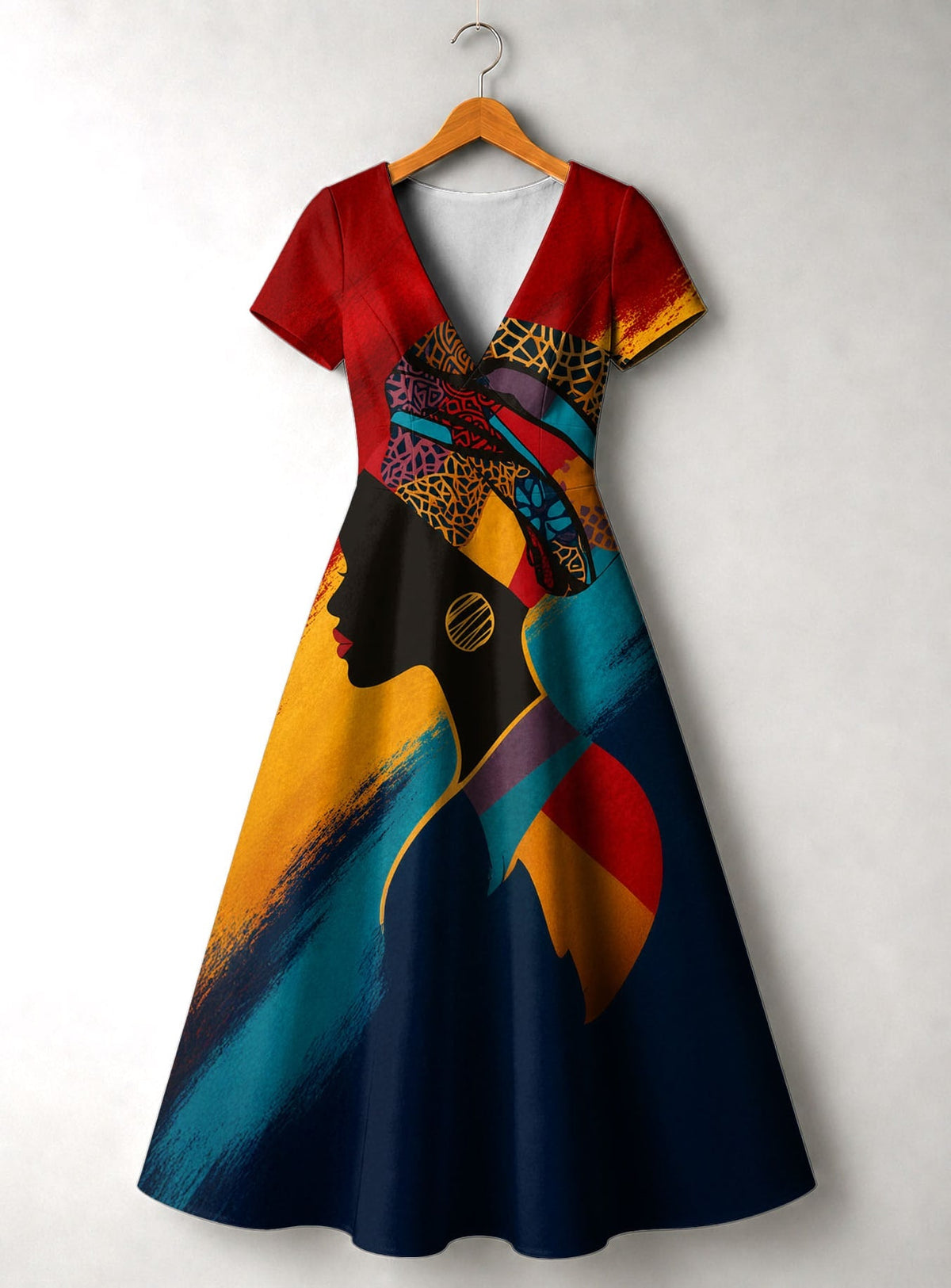 'Nala' Short Sleeve Maxi Dress