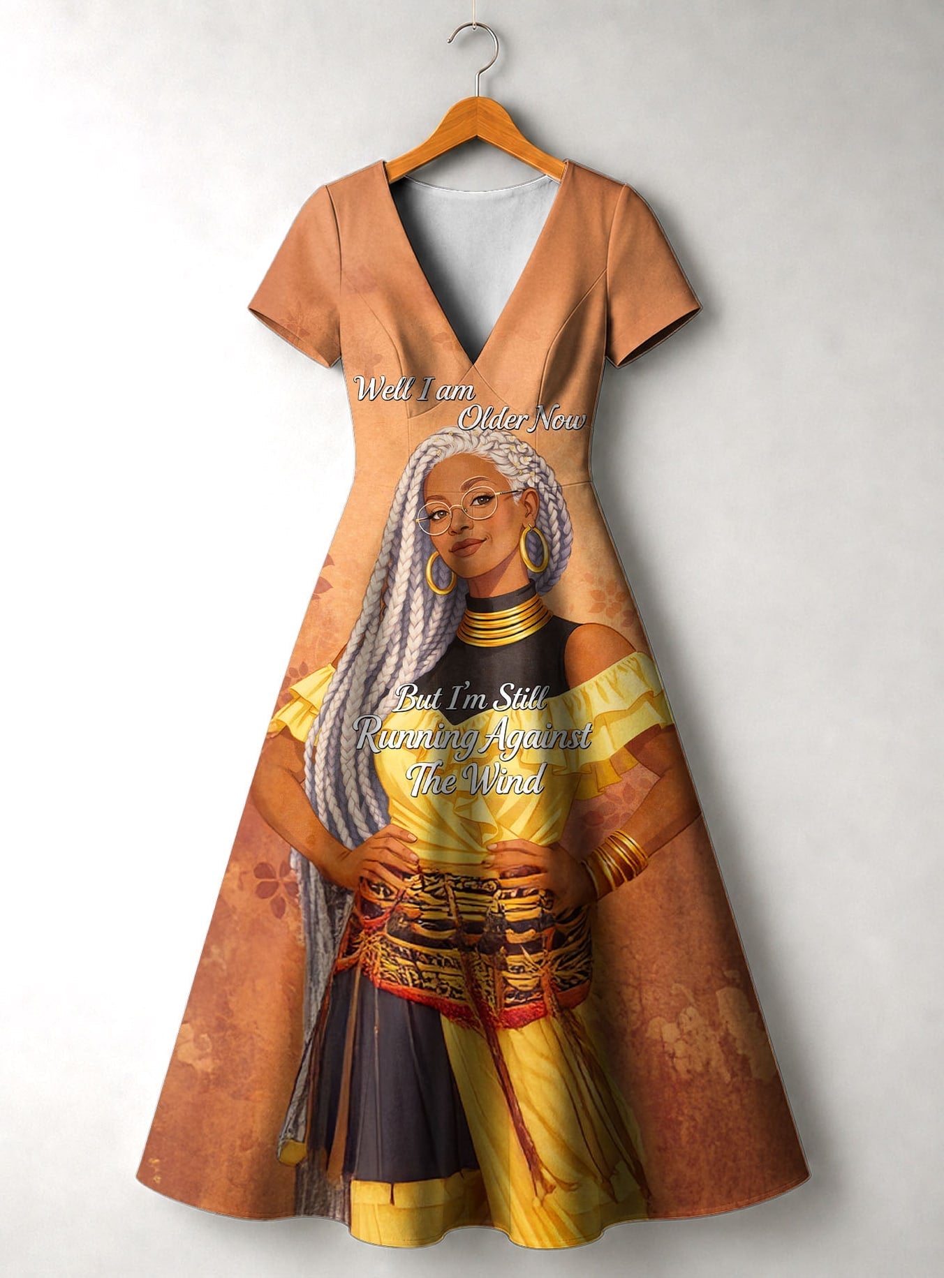 'Shujaa' Short Sleeve Maxi Dress