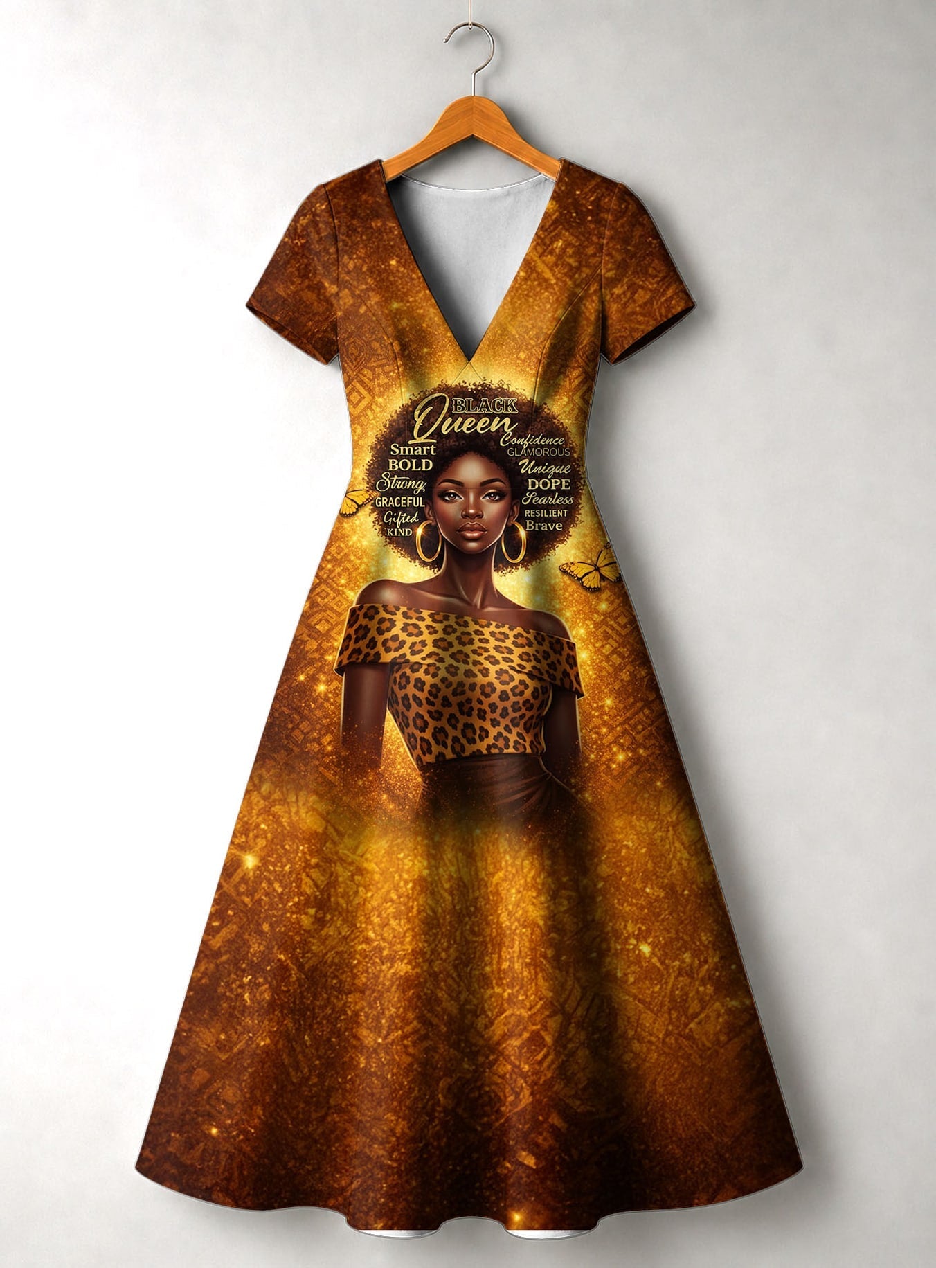 'Affirmed' Short Sleeve Maxi Dress