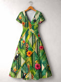 'Msitu' Short Sleeve Maxi Dress