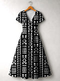 'Kuba' Short Sleeve Maxi Dress