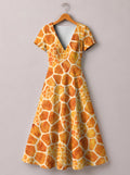 'Twiga' Short Sleeve Maxi Dress