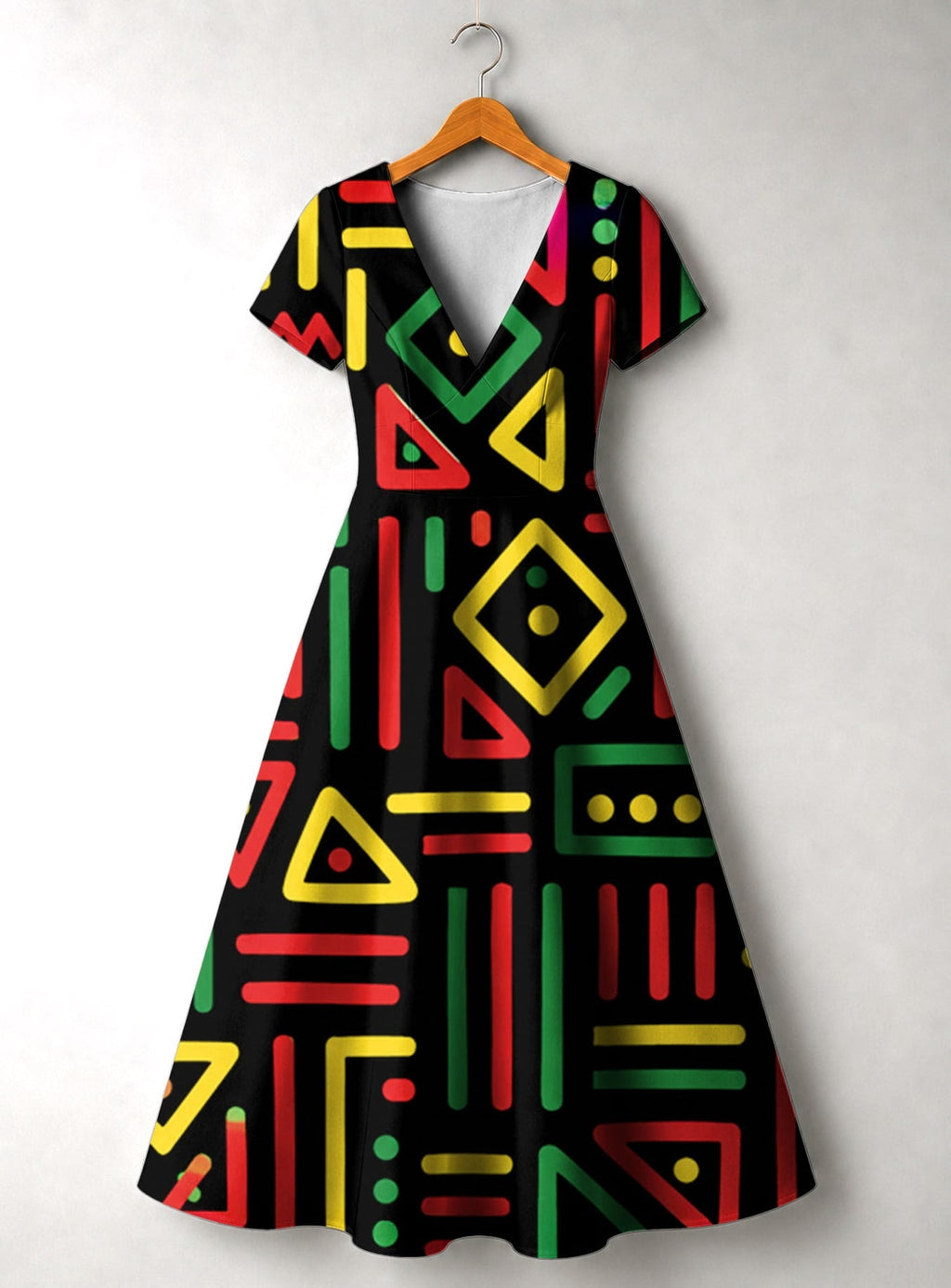 'Nairobi' Short Sleeve Maxi Dress