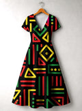 'Nairobi' Short Sleeve Maxi Dress