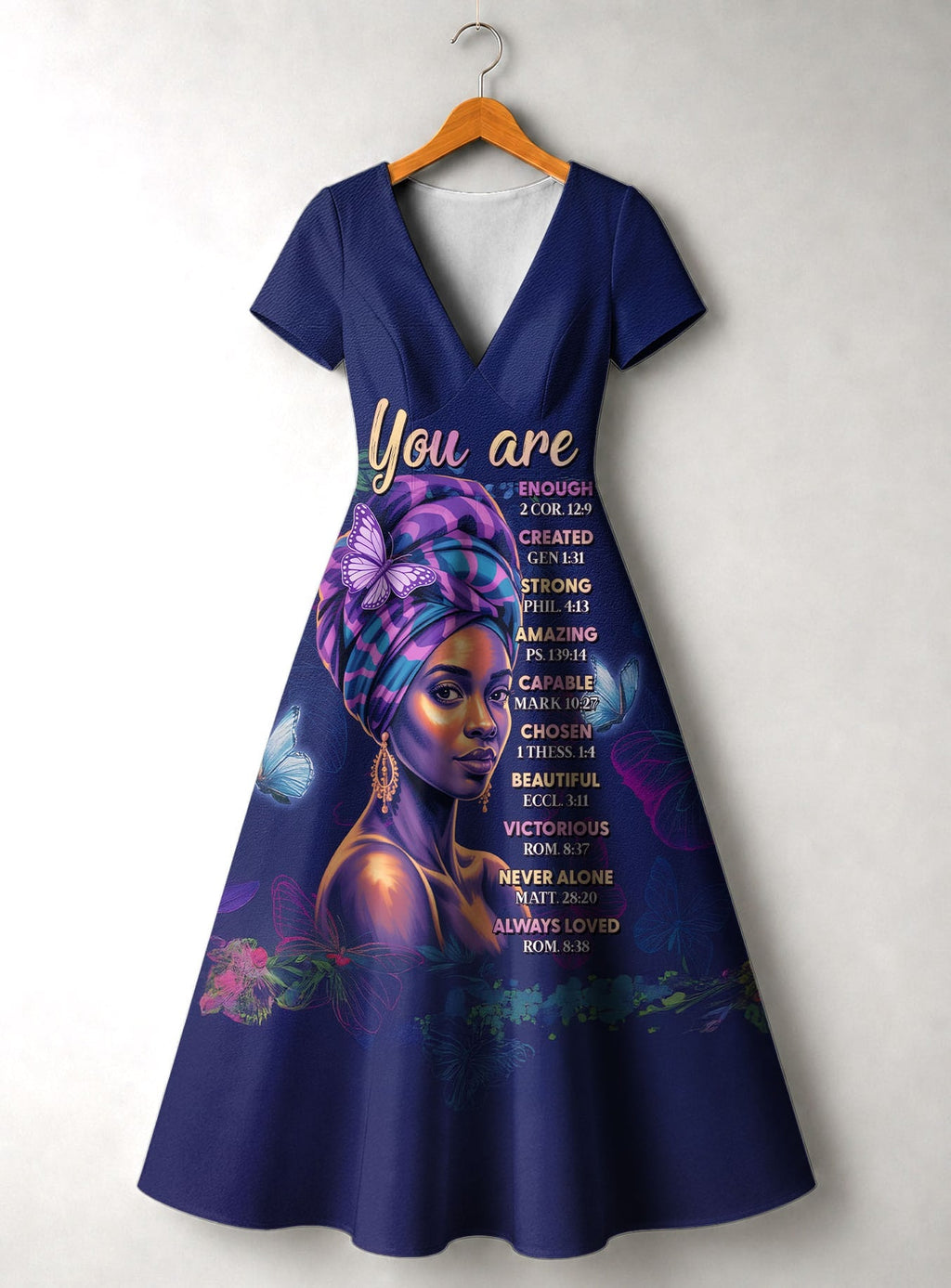 Blue Orchid Short Sleeve Maxi Dress