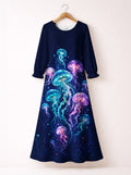 'Bahari' Long Sleeve Maxi Dress