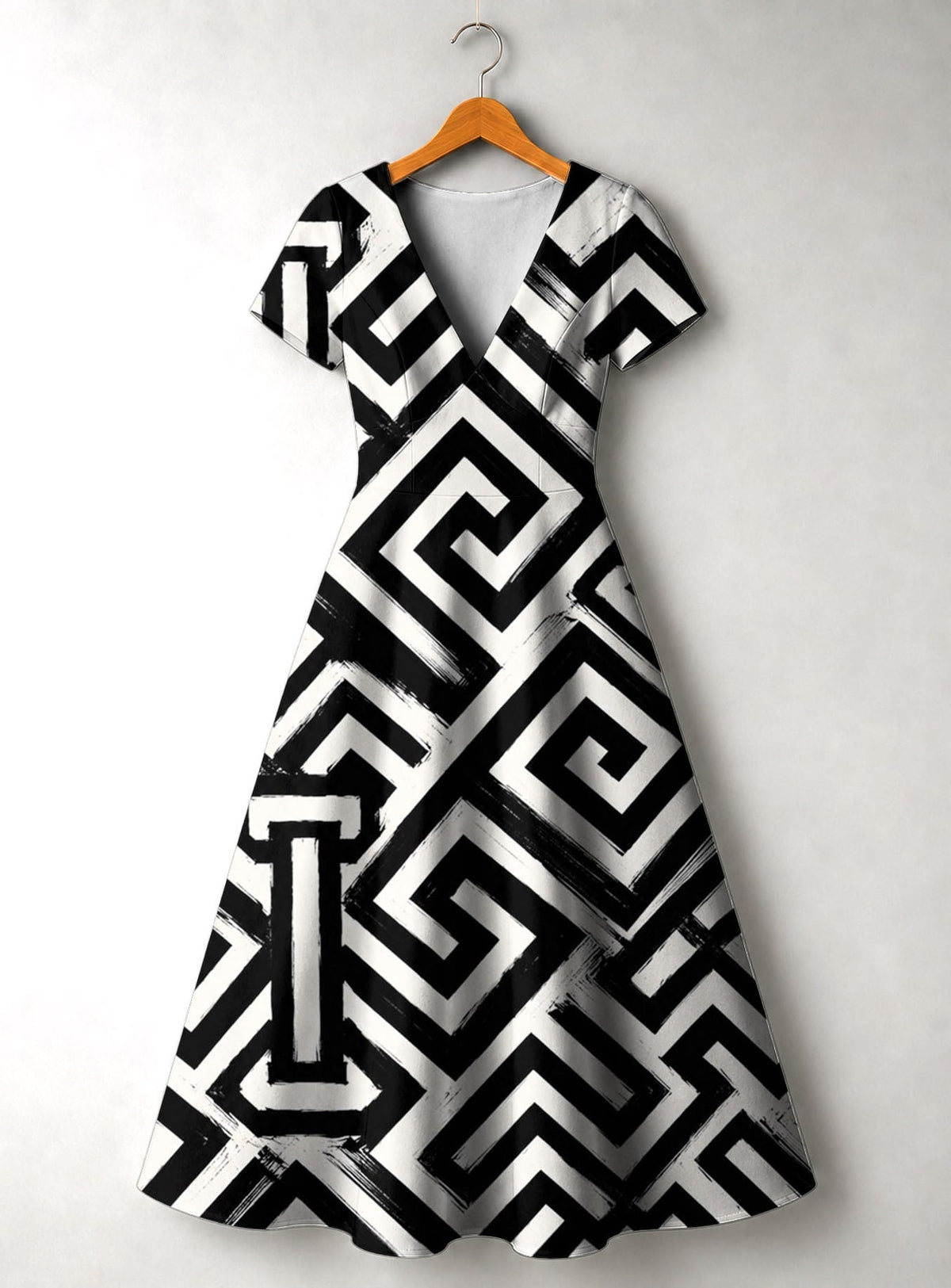 'Zamu' Short Sleeve Maxi Dress