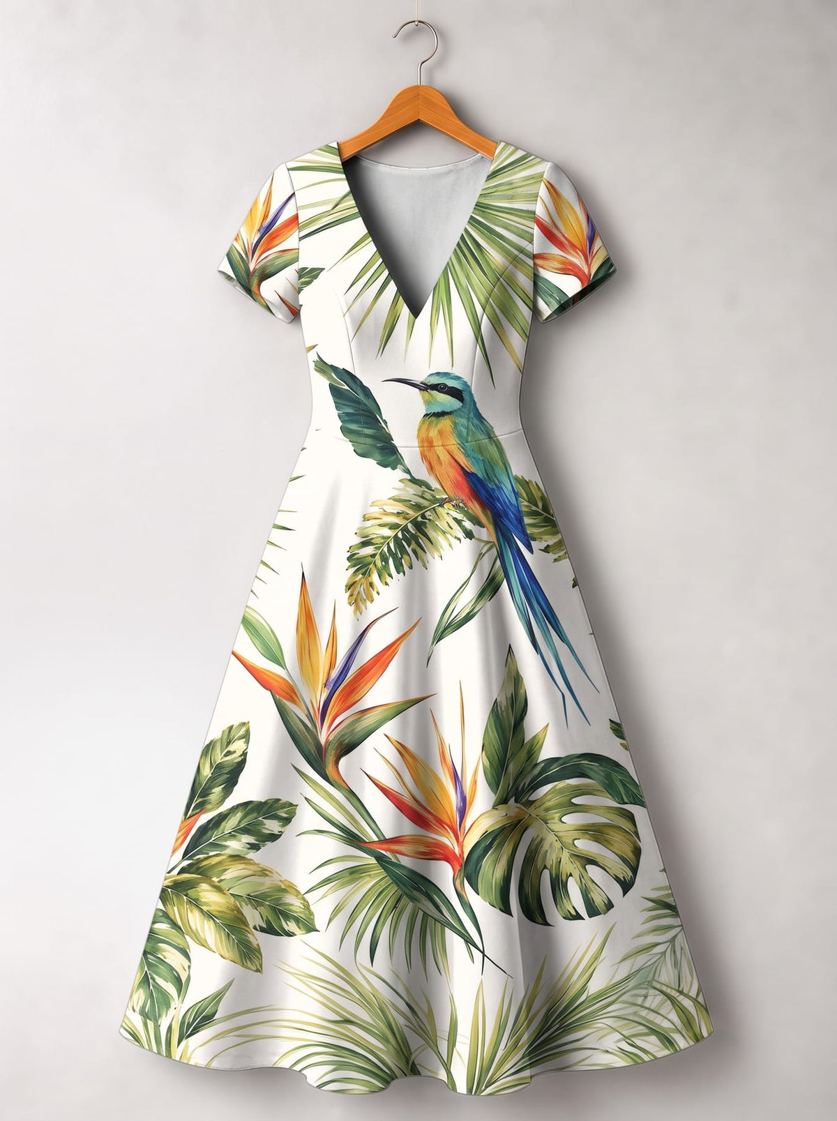 'Ndege' Short Sleeve Maxi Dress