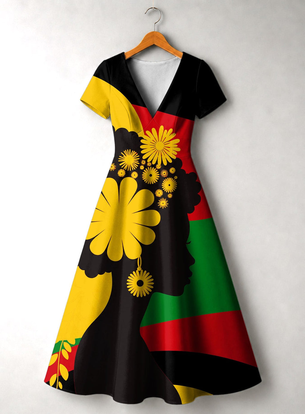 'Furaha' Short Sleeve Maxi Dress