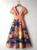 'Machweo' Short Sleeve Maxi Dress