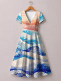 'Maji' Short Sleeve Maxi Dress