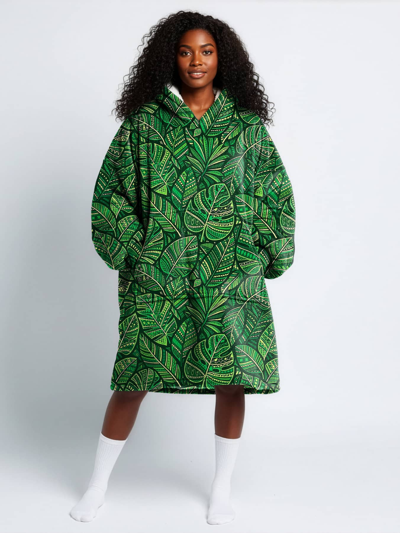 'Asili Emerald' Blanket Hoodie