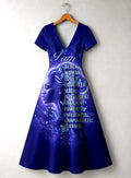 Black Woman Loved Short Sleeve Maxi Dress