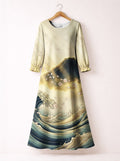 'Wimbi' Long Sleeve Maxi Dress