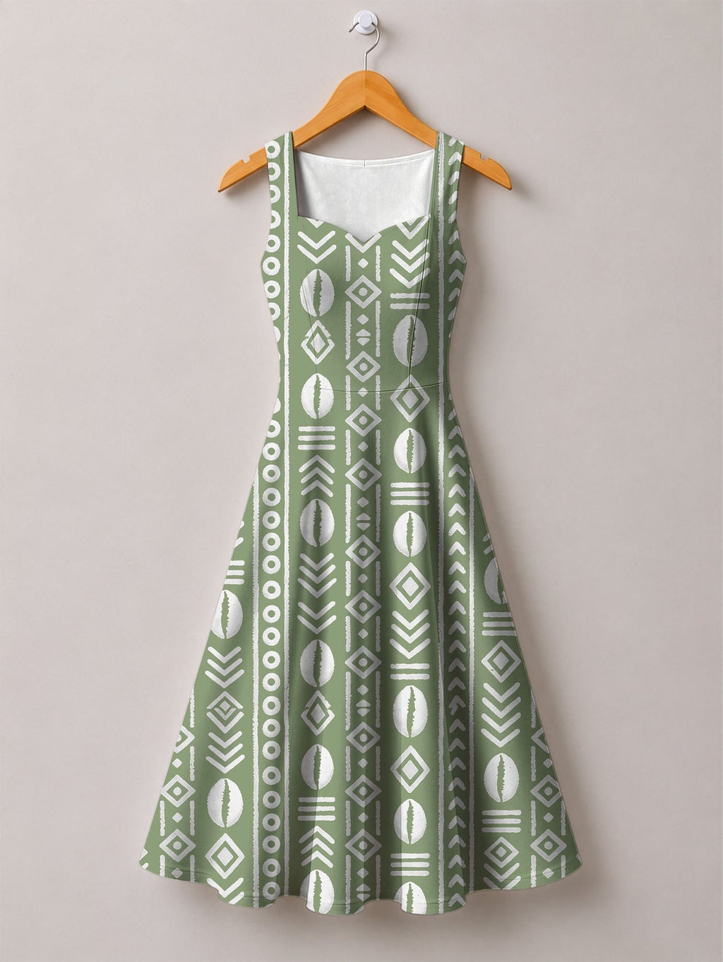 Oshun Verde Cotton Corset Dress