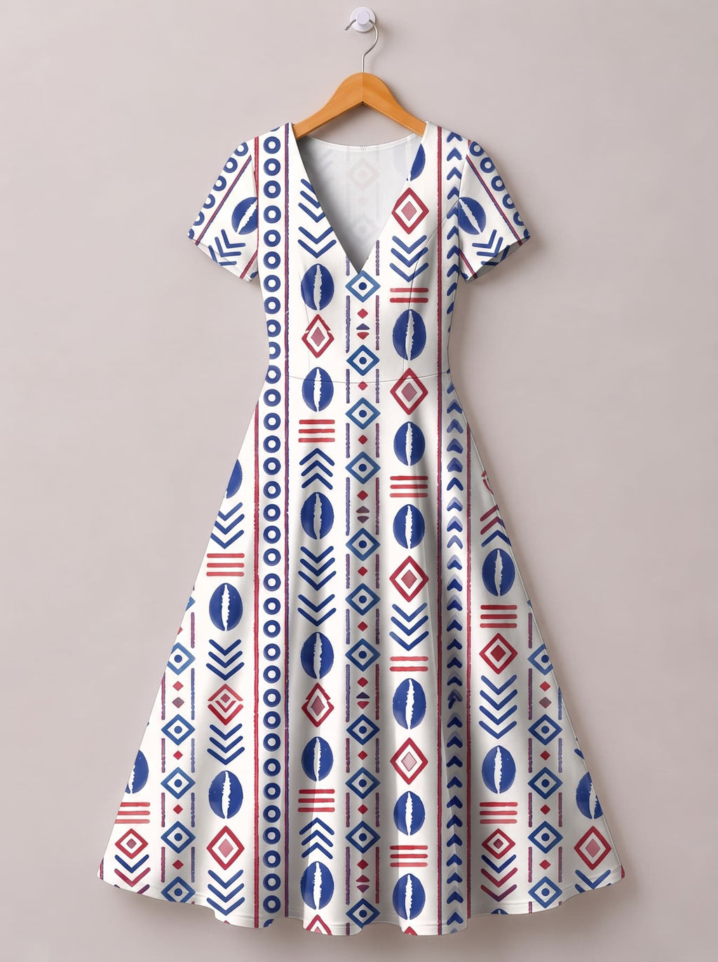 'Uhuru' Short Sleeve Maxi Dress