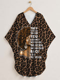 'Unstoppable' Brown Leopard' Kaftan Dress