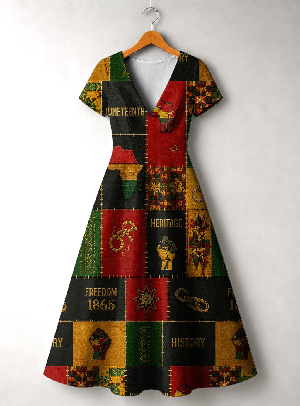 'Kumbuka' Short Sleeve Maxi Dress