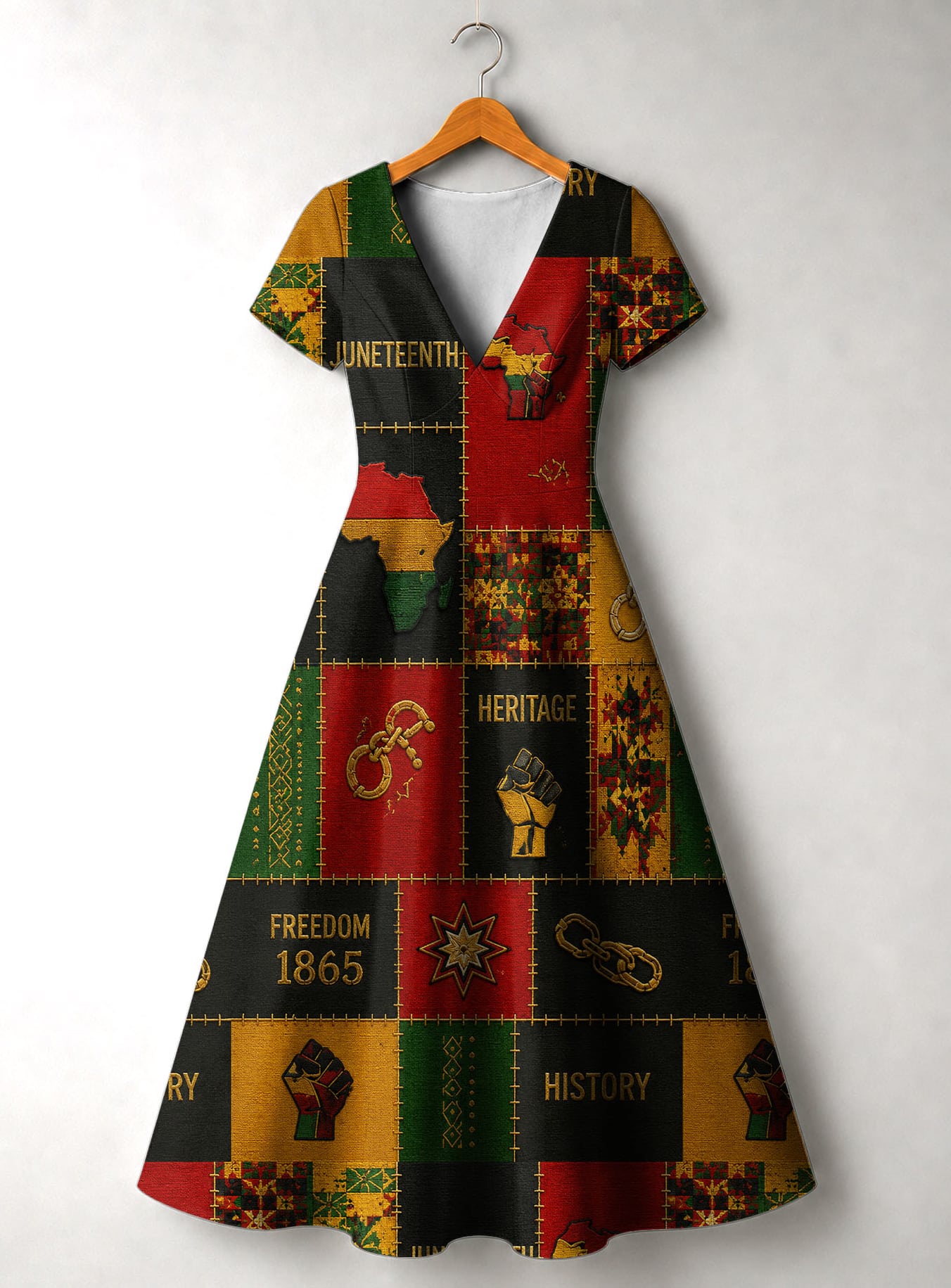 'Kumbuka' Short Sleeve Maxi Dress