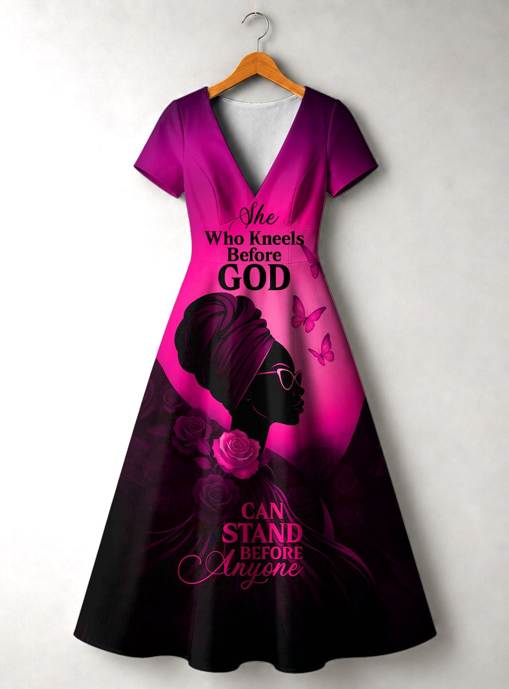 'Selah' Pink' Short Sleeve Maxi Dress