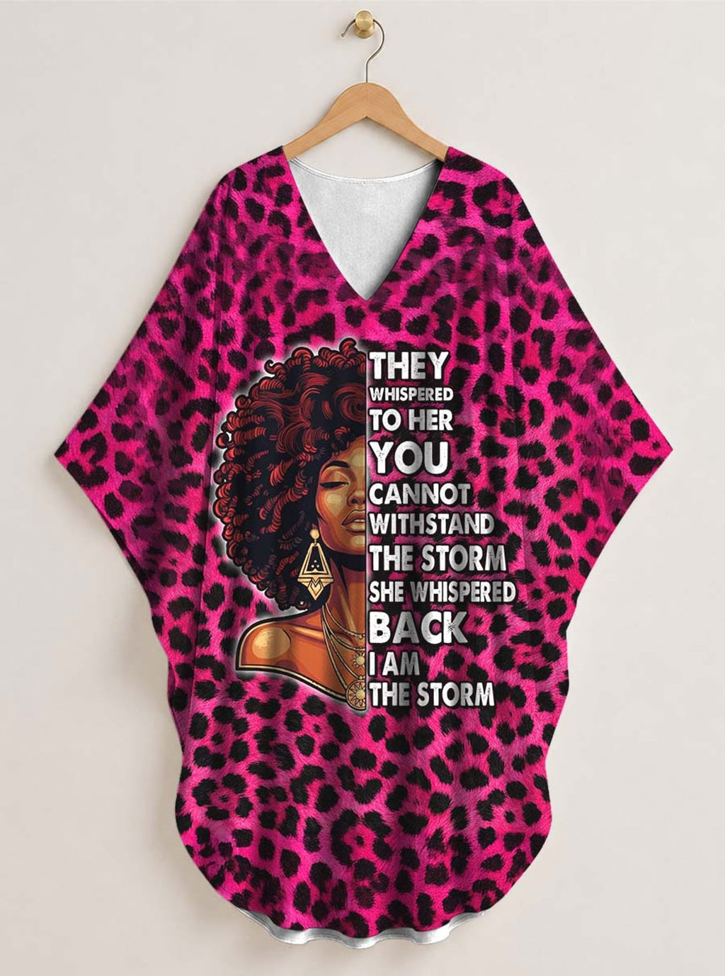 'Unstoppable' Pink Leopard' Kaftan Dress