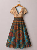 'Mto' Short Sleeve Maxi Dress