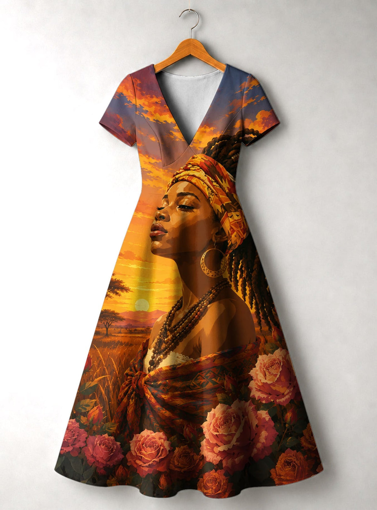 'Tulia' Short Sleeve Maxi Dress
