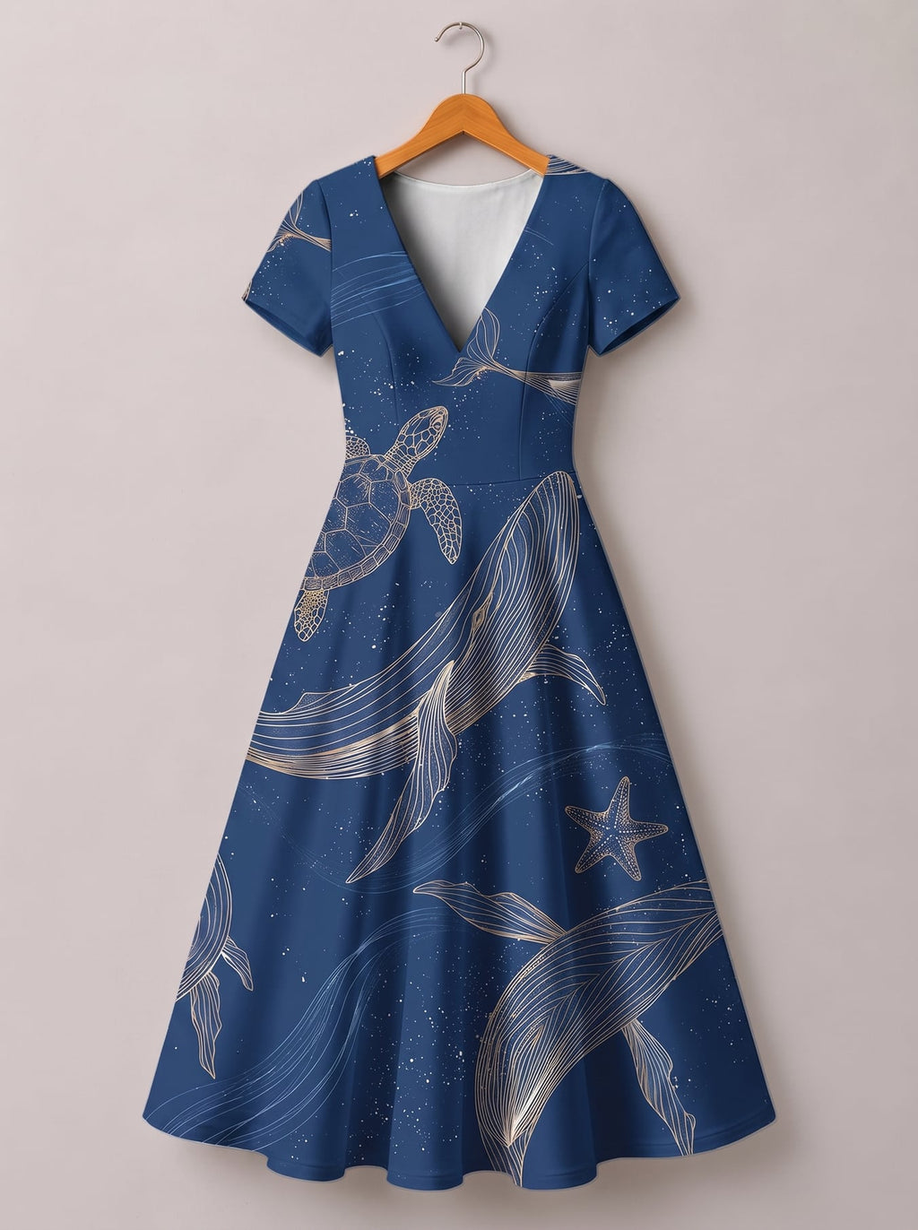 'Pwani' Short Sleeve Maxi Dress