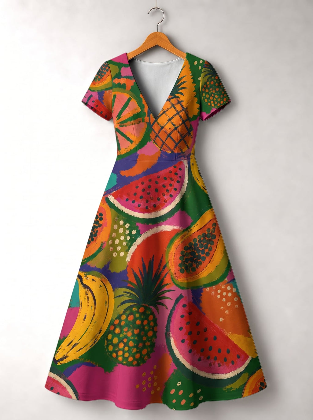 'Matunda' Short Sleeve Maxi Dress