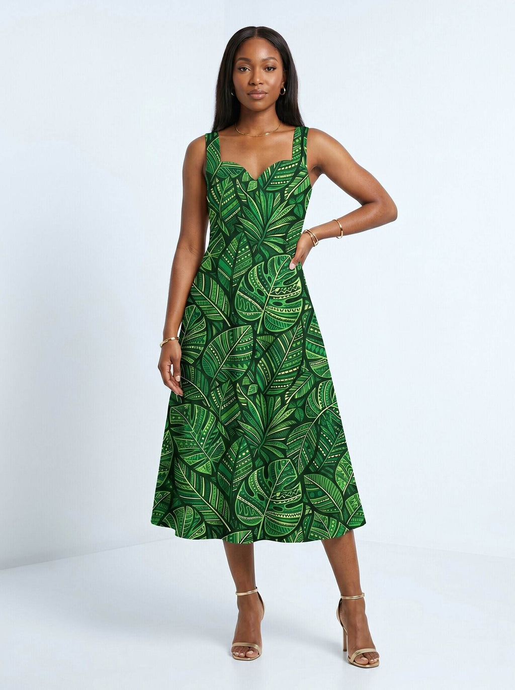 'Asili' Emerald Corset Dress