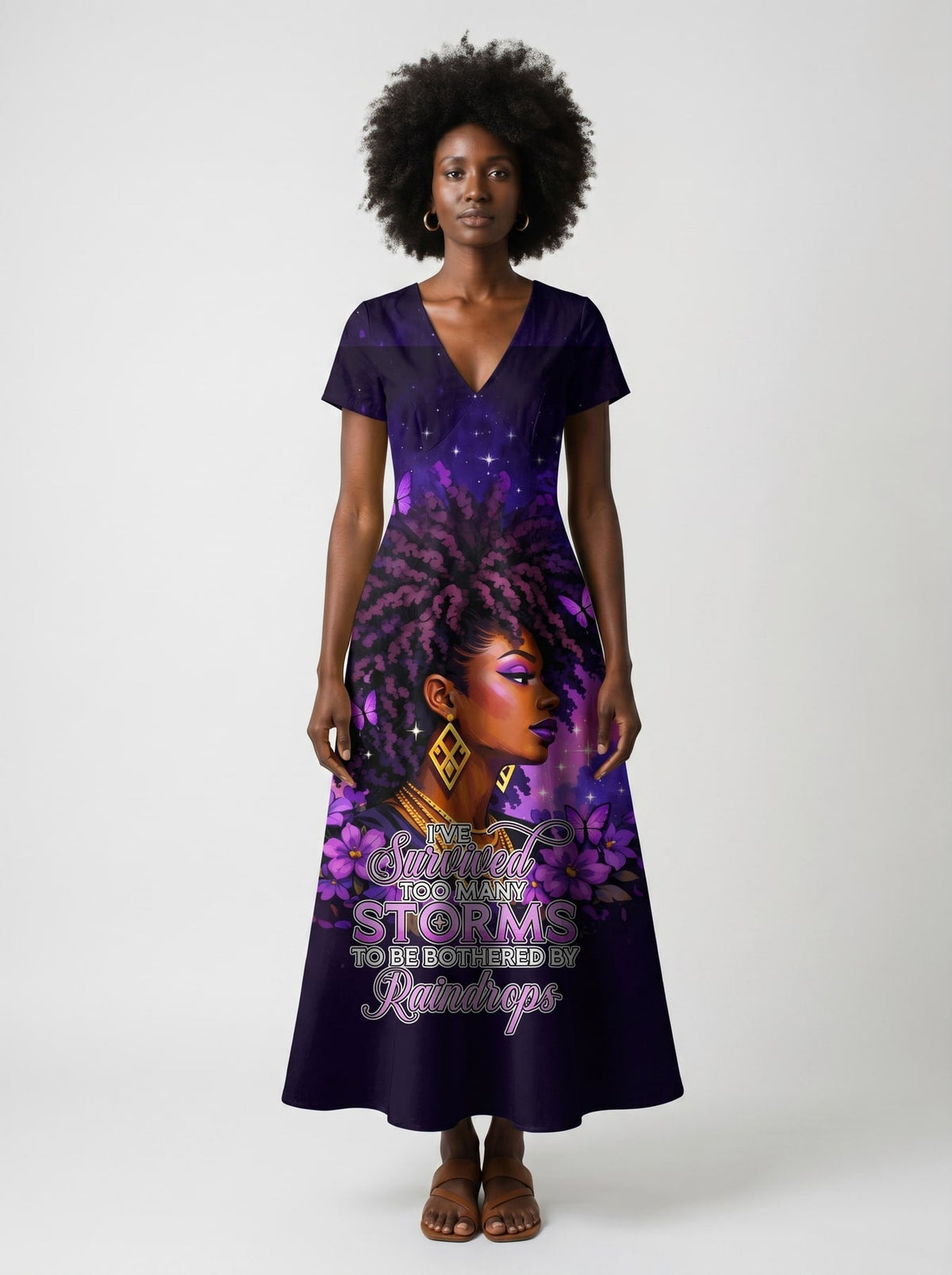 Storm Short Sleeve Maxi Dress