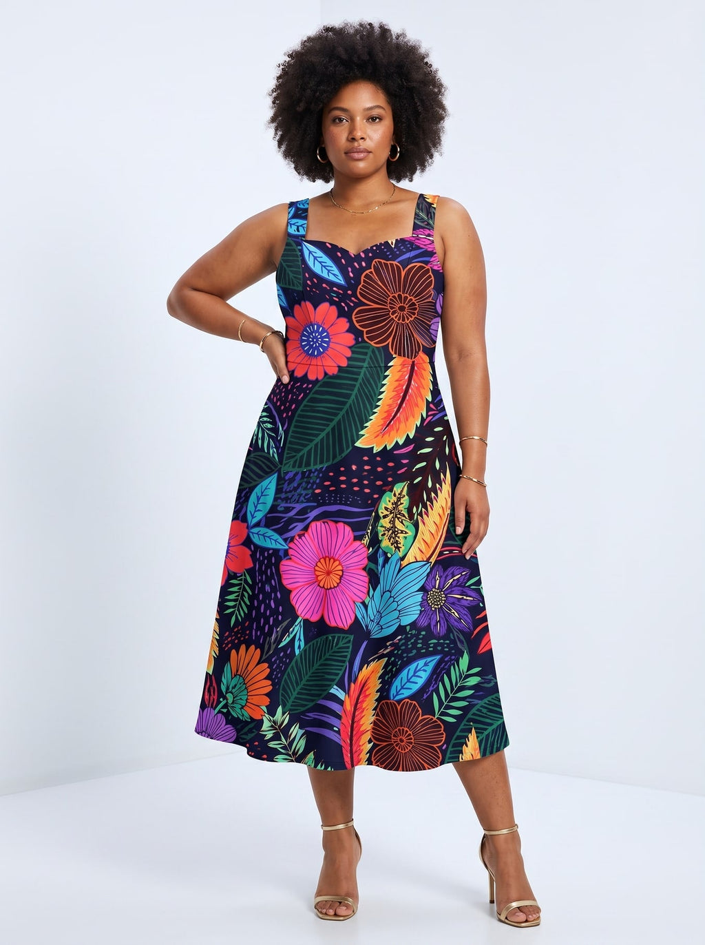 'Bustani' Cotton Corset Dress