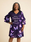 'Nyamekye' Stacked Ruffle Sleeve Dress
