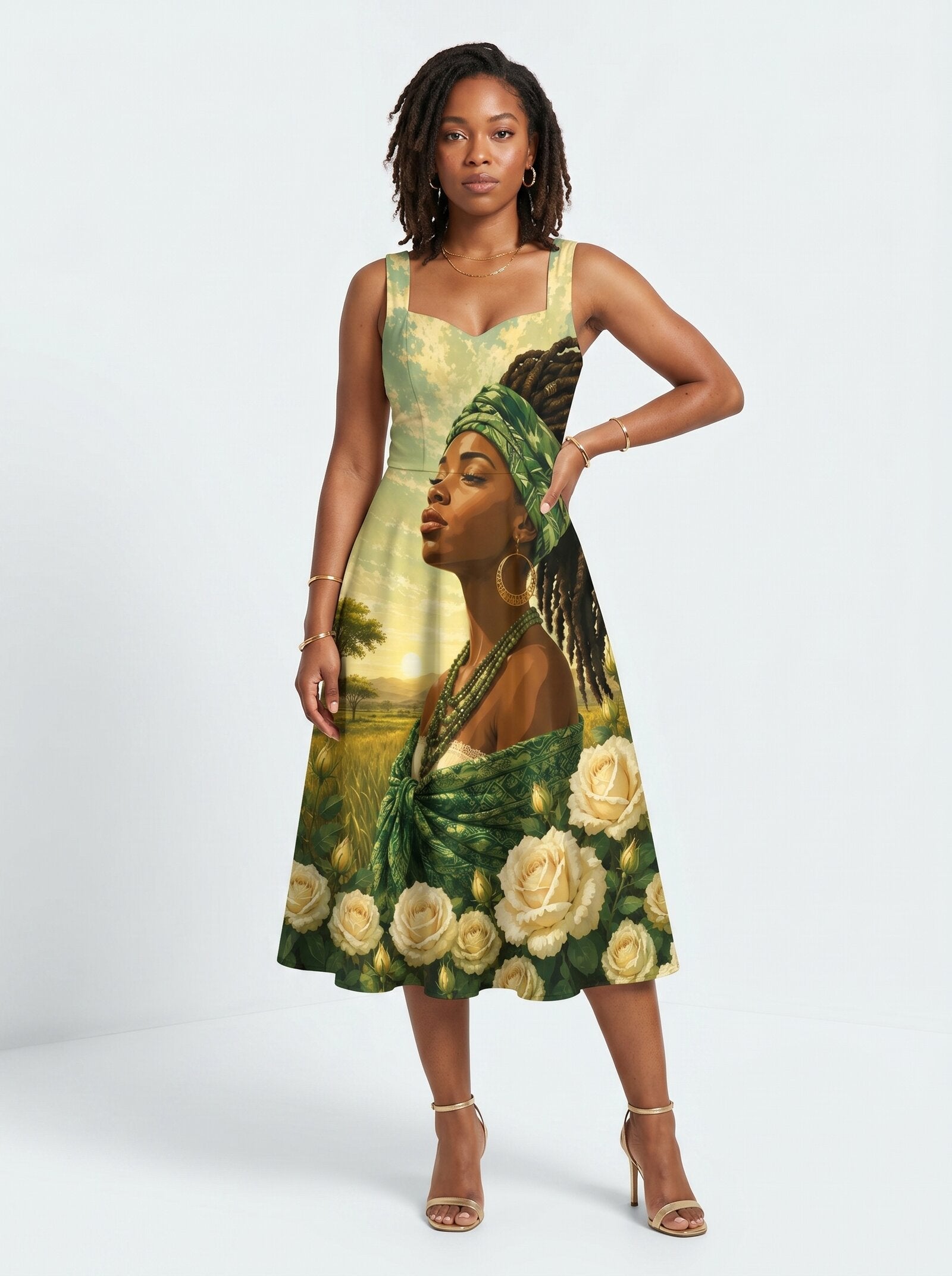 'Tulia' Cotton Corset Dress