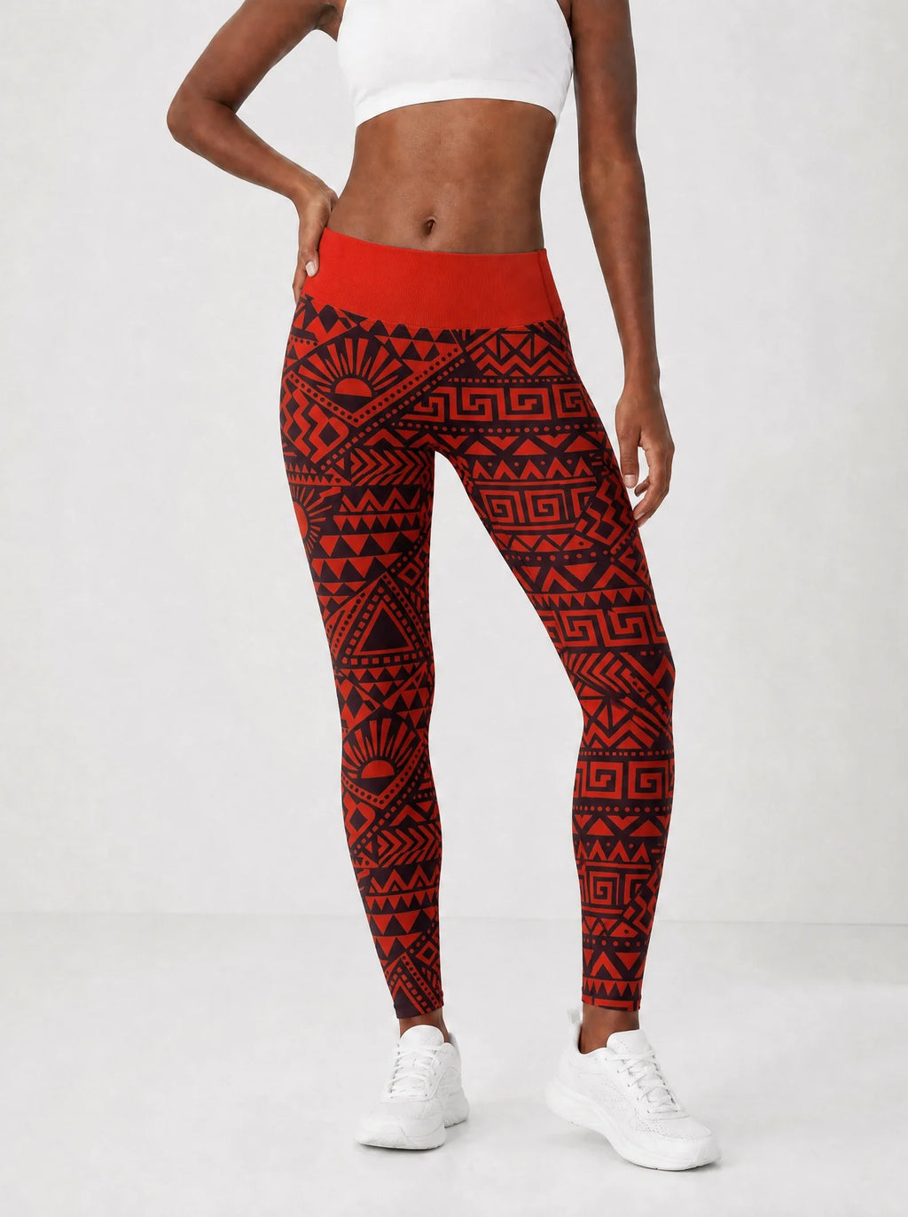 'Shaka' Burgundy Leggings