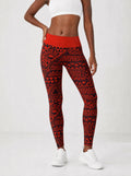 'Shaka' Burgundy Leggings