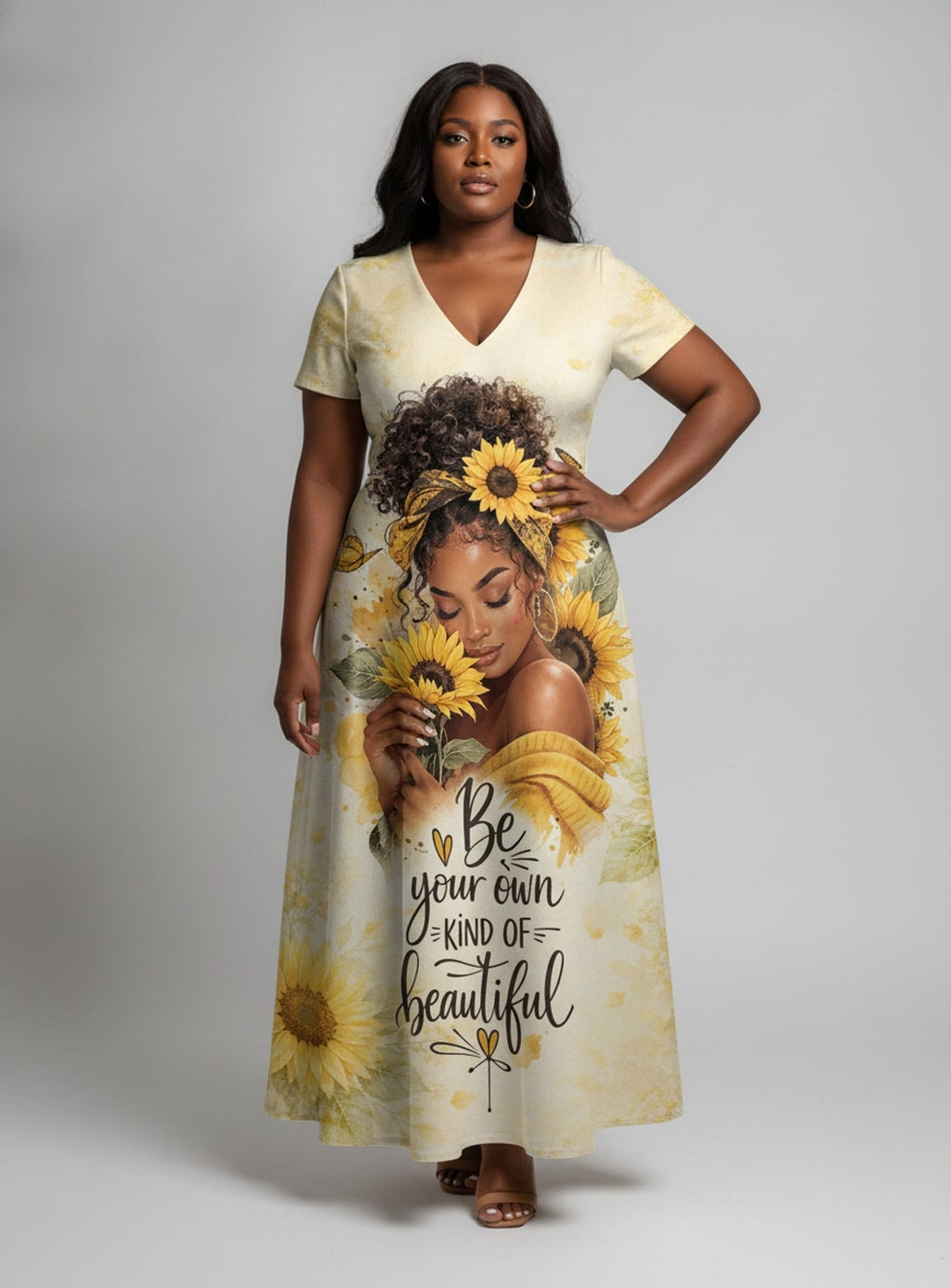 'Jua' Short Sleeve Maxi Dress
