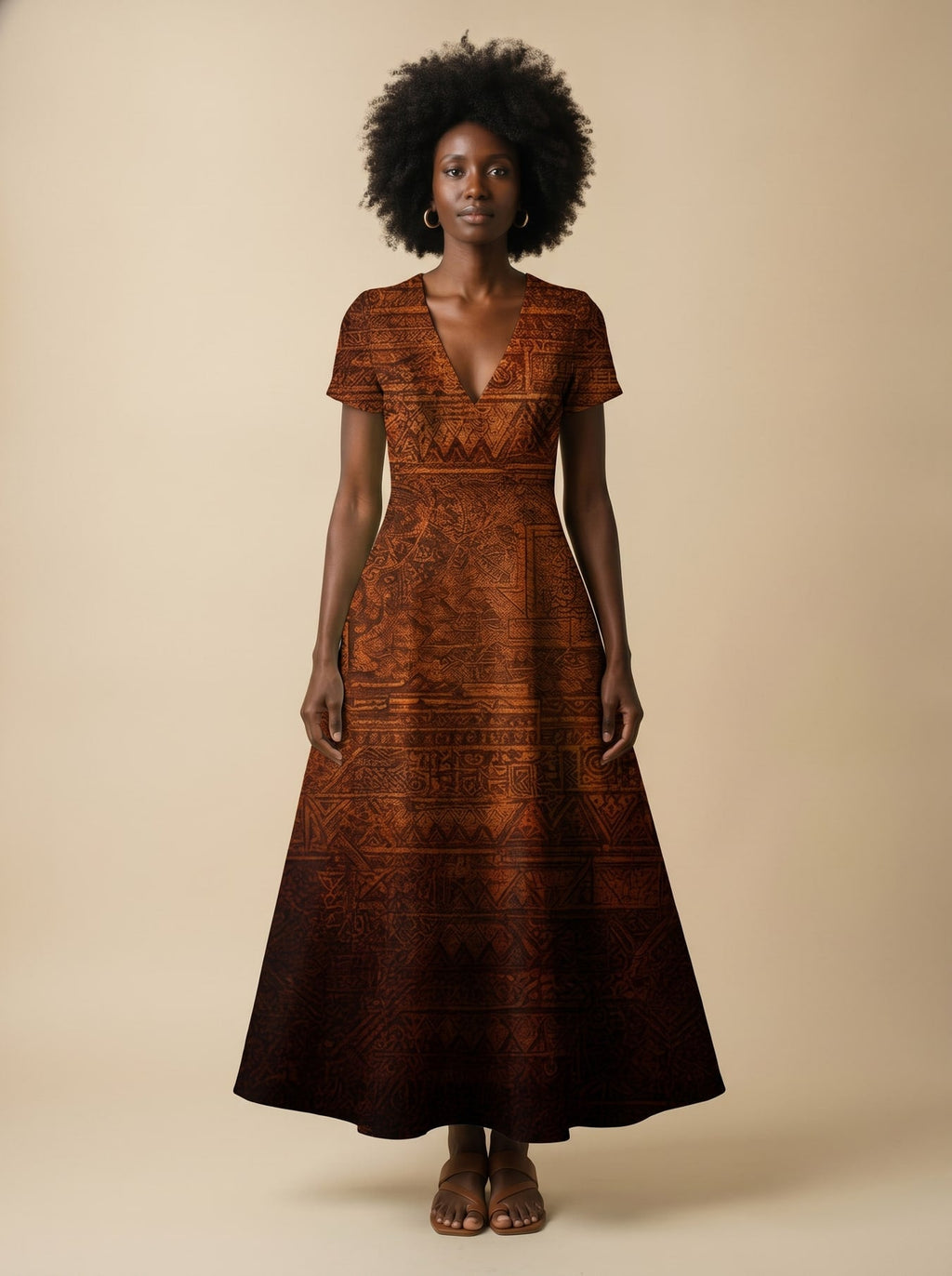 Black Girl Magic Short Sleeve Maxi Dress