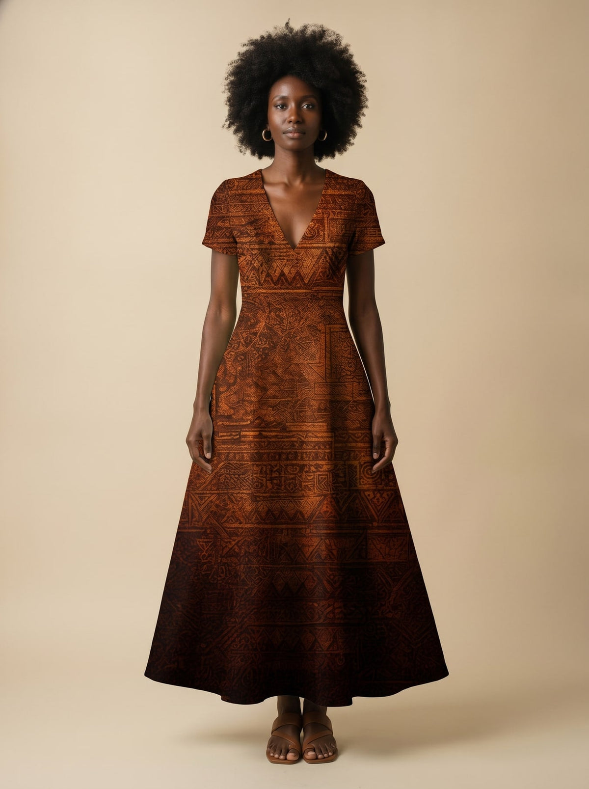Black Girl Magic Short Sleeve Maxi Dress