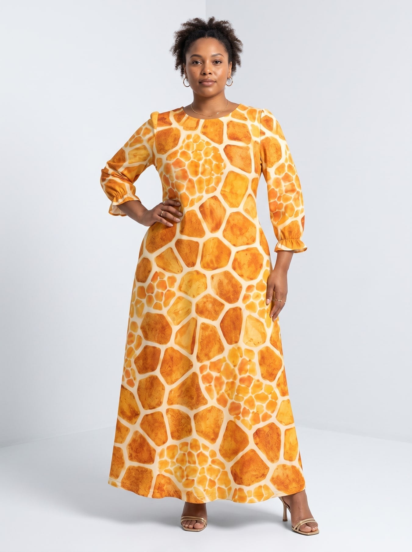 'Twiga' Long Sleeve Maxi Dress