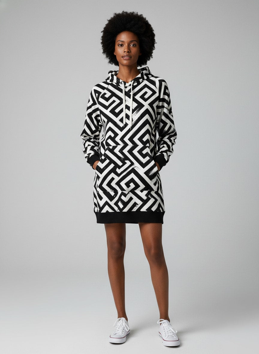 'Zamu' Hoodie Dress