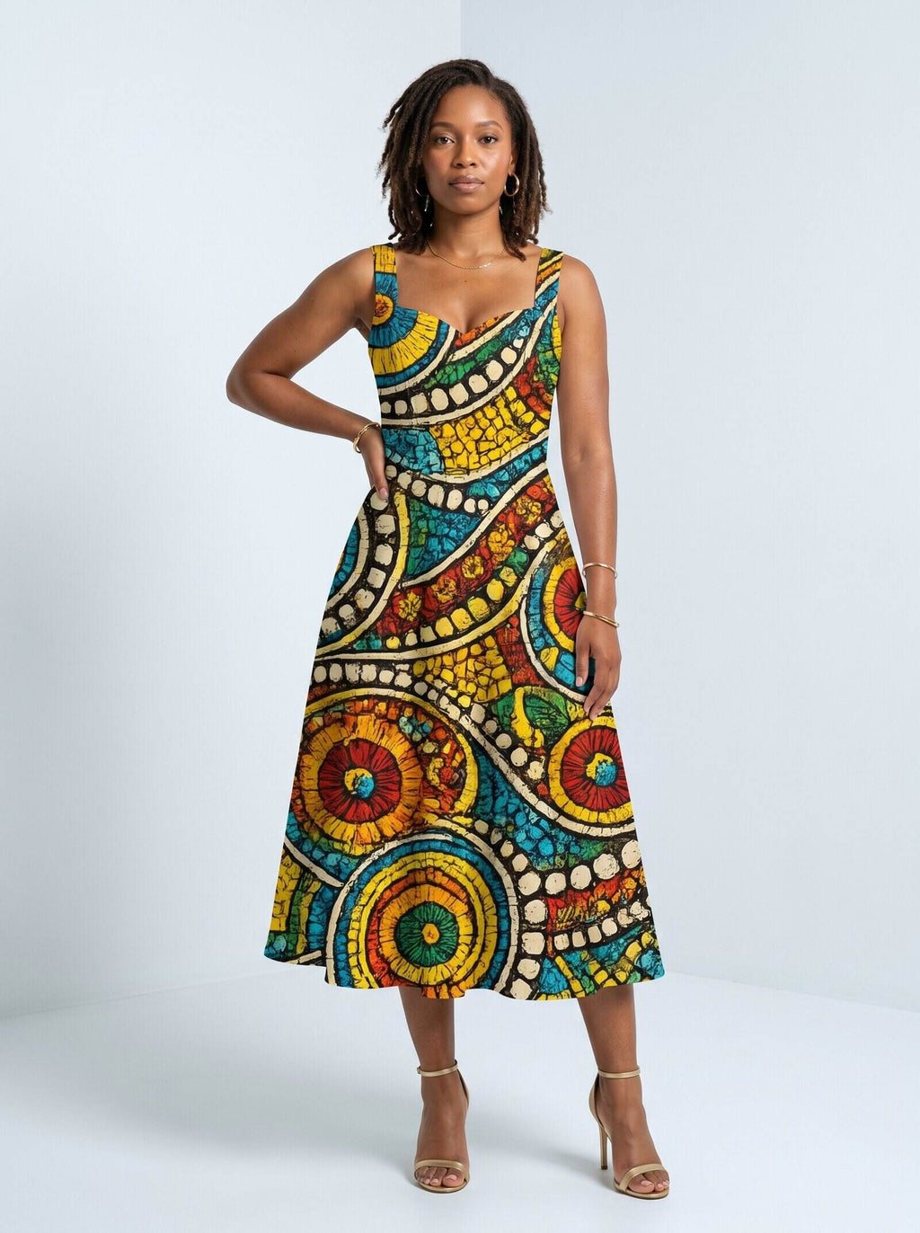 'Taji' Cotton Corset Dress